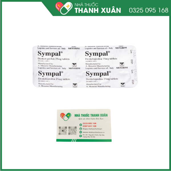 Sympal 25mg điều trị đau khớp cấp, đau bụng kinh, đau răng